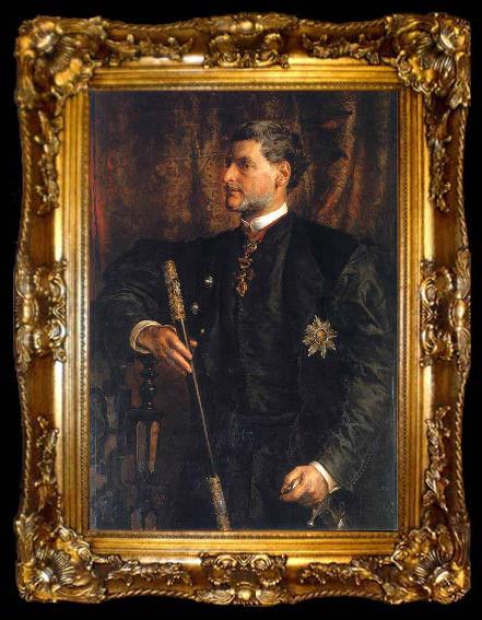 framed  Jan Matejko Portrait of Alfred Potocki, ta009-2